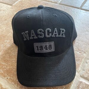 Nascar 1948 racing black adjustable strap baseball cap/hat never used